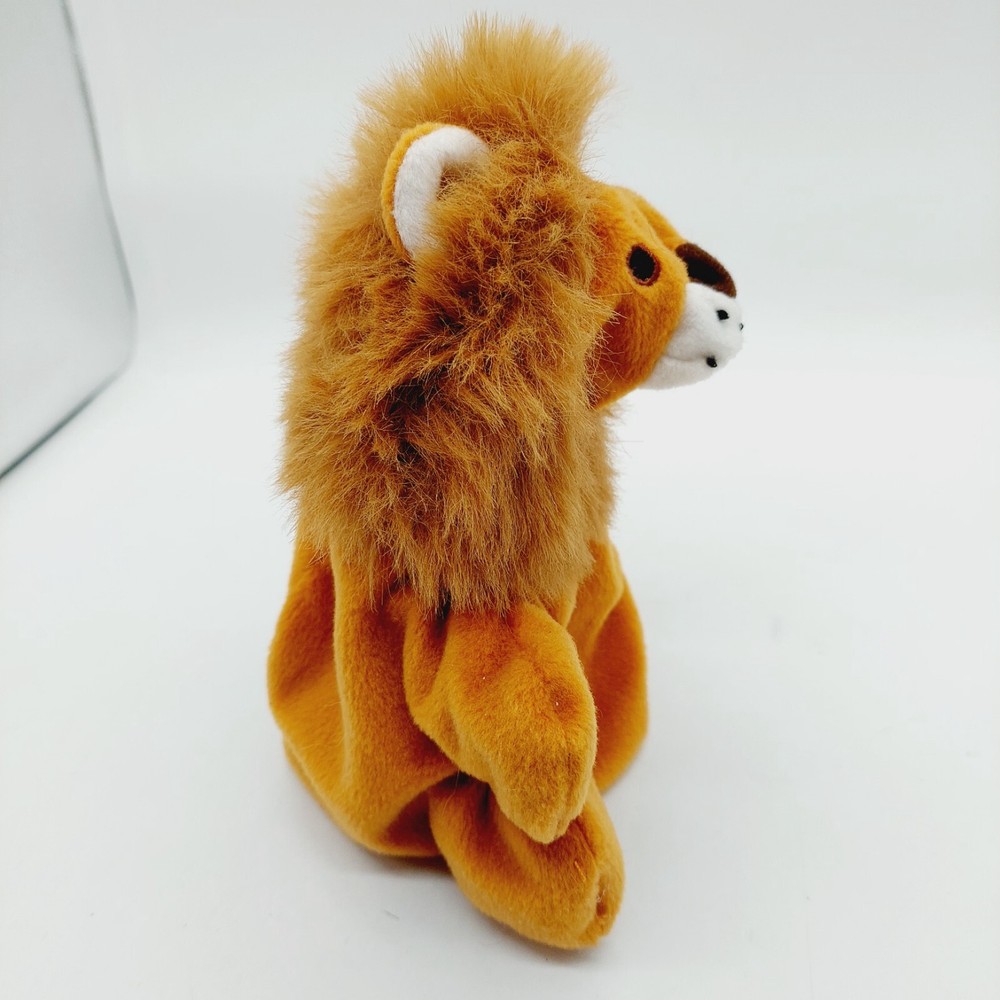 Lion Hand Puppet Stuffed Plush 8 Inch Brown