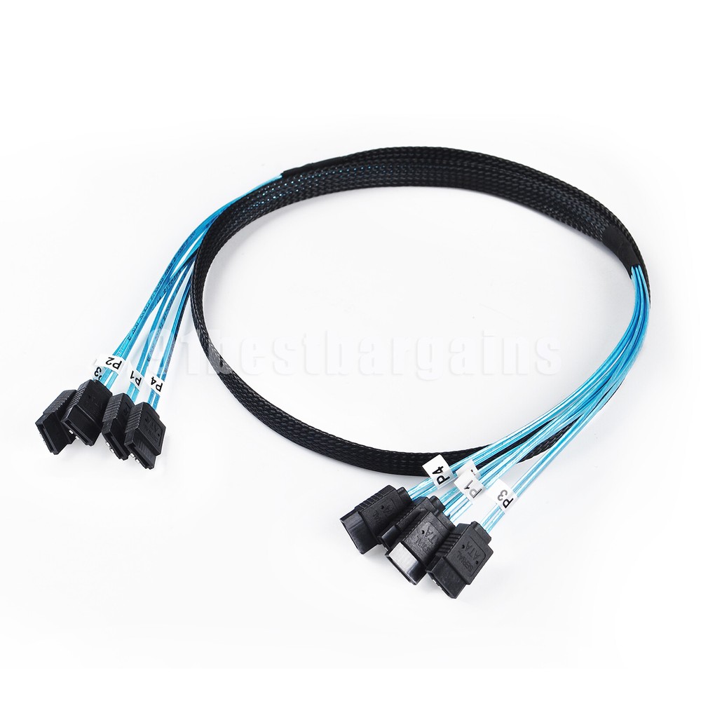 SATA III 6Gbps SAS Cable for Server SATA 7 Pin to SATA 7 Pin Data Cable US