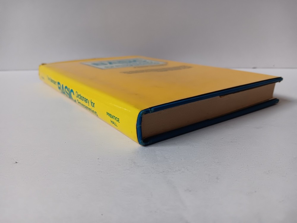 The Standard Basic Dictionary For Programming Hardcover W/DJ John P Steiner