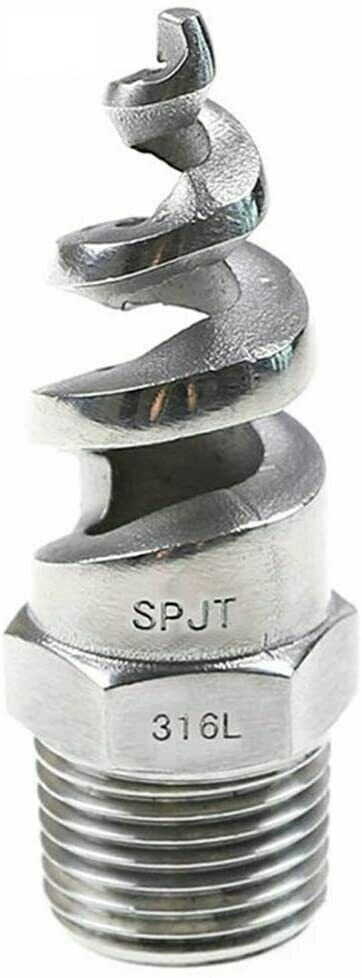 3/4" Male Spiral Cone Atomization Nozzle SS316 Dust Remove Atomized Sprayer