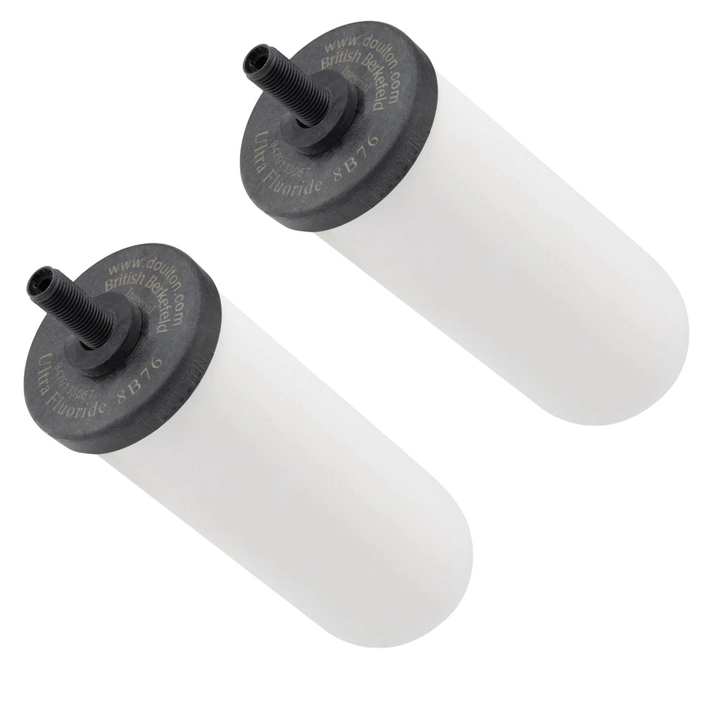 British Berkefeld Doulton W9120133 Fluoride Water Filter Candle Cartridge, 2 Pk
