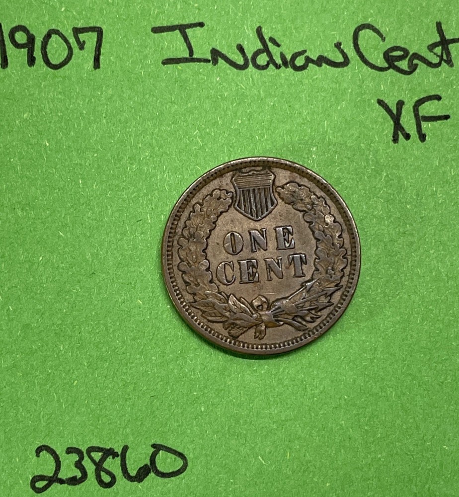 1907 Indian Head Cent / Penny 1c Xf Extra Fine