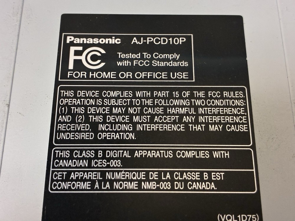 Panasonic AJ-PCD10P FIVE-SLOT P2 SOLID-STATE MEMORY DRIVE / NO POWER SUPPLY