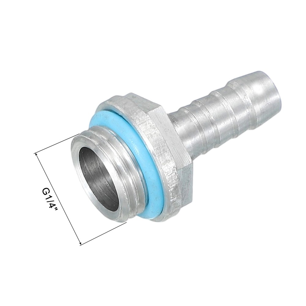 4pcs G1/4 Fitting, G1/4 Thread with 7mm OD Nozzle