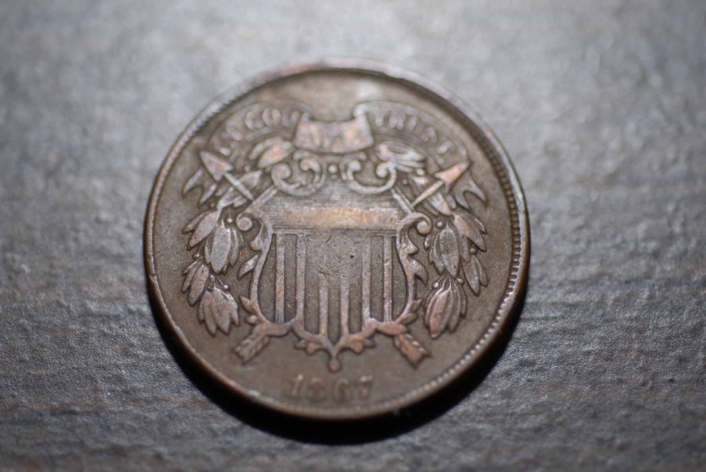 1867 Two Cent Piece, VG