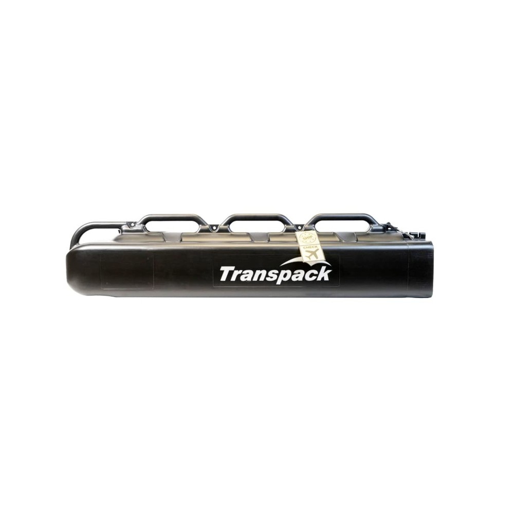 TRANSPACK Hard High Density Polyethylene Ski Case Shuttle| Molded Handles & R...