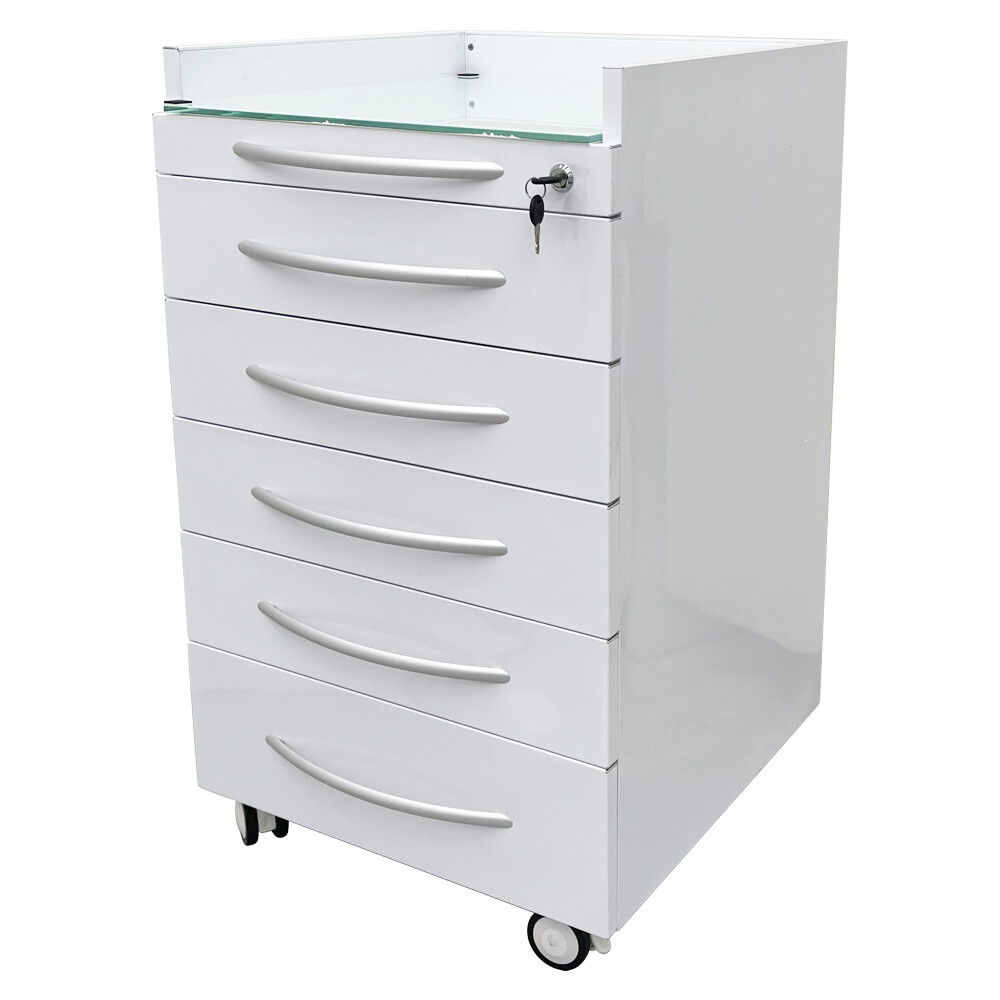 Tech New Removable Assistant's Mobile Cabinet with Locks 5 Drawer Storage