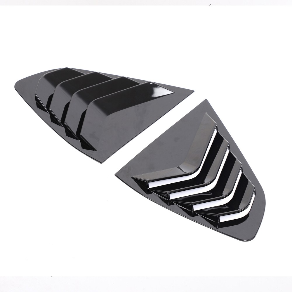 ABS Glossy Black Rear Triangular Louver Trim Panel For BMW X4 2018-2023