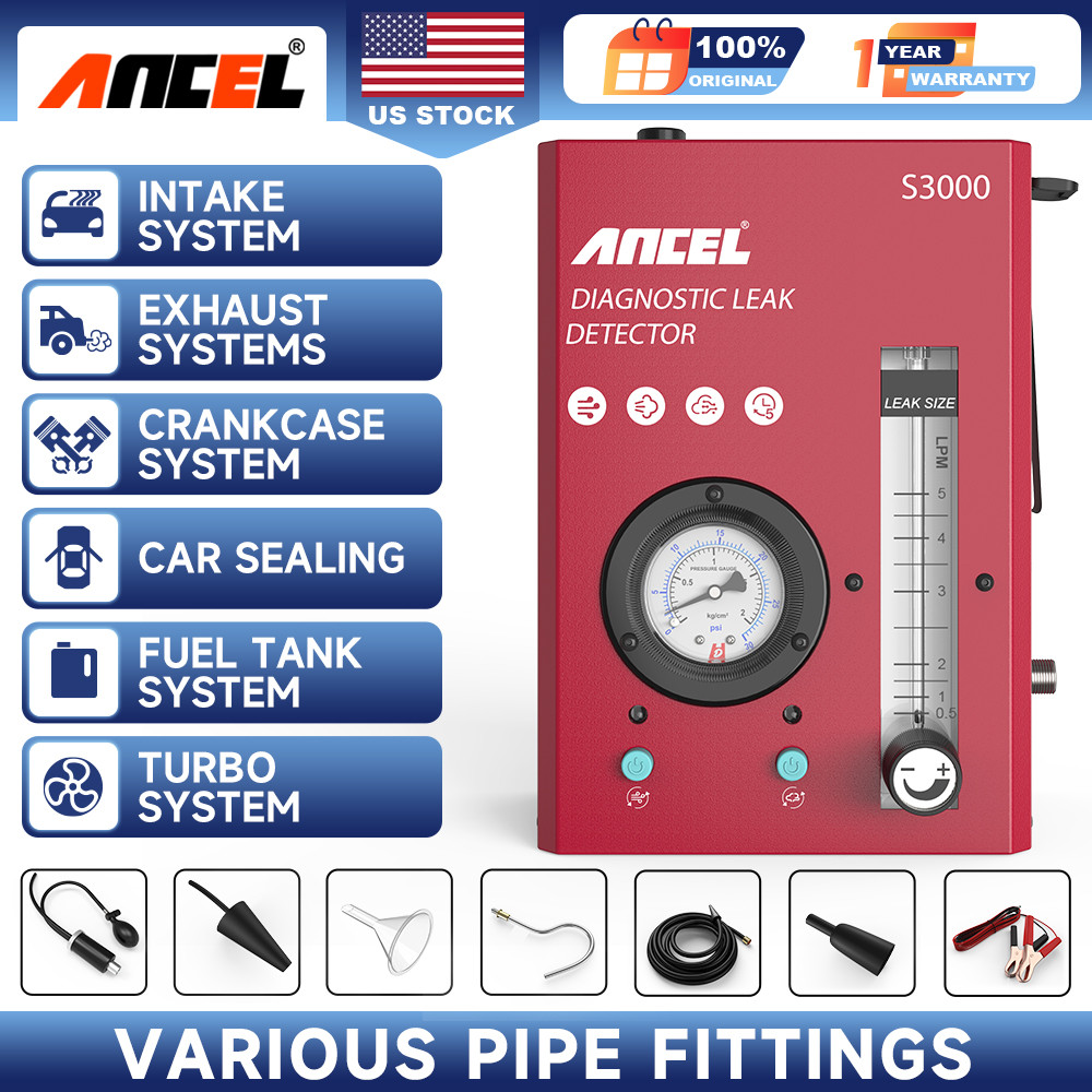 Auto EVAP Smoke Machine Diagnostic Vacuum Leak Detection Tester Ancel S3000