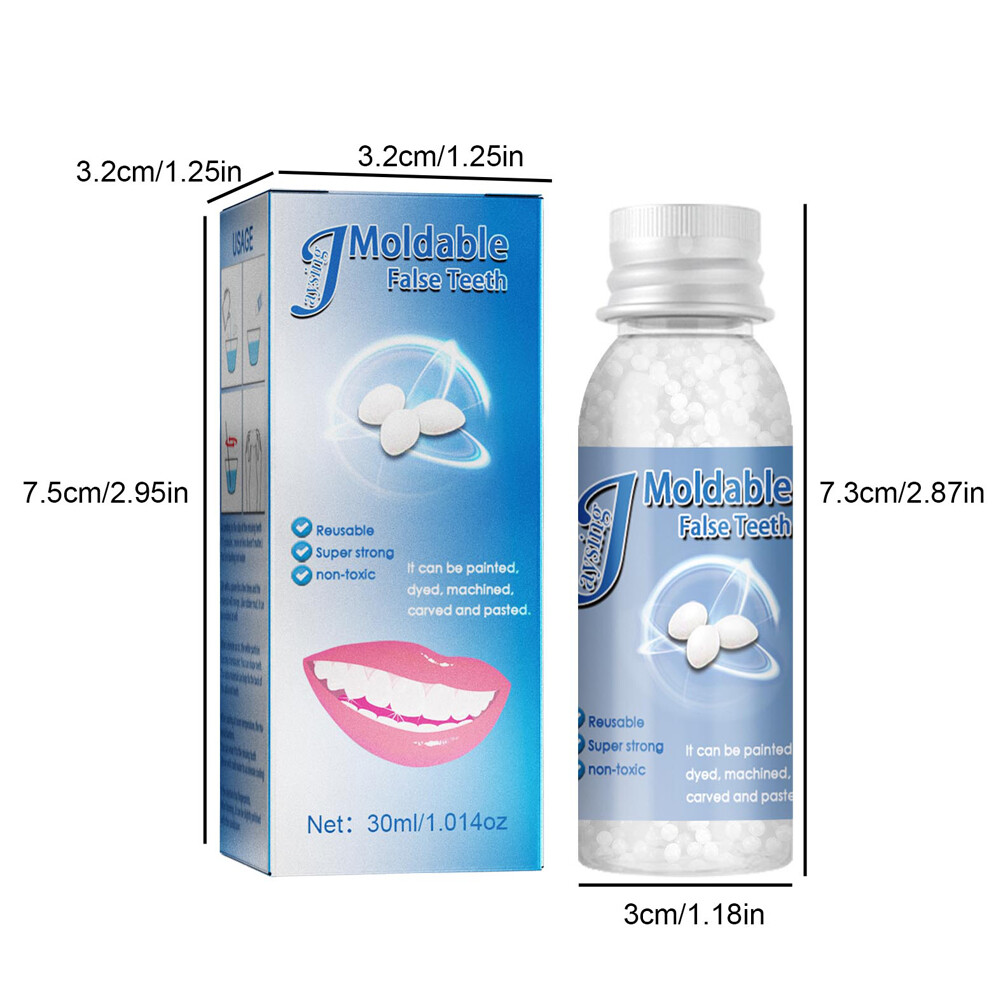 False Teeth Solid Glue Temporary Tooth Repair Resin Moldable Teeth Gap Denture