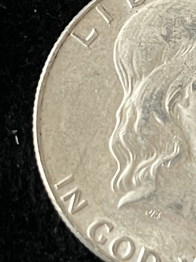 1962 Denver Franklin Half Dollar 90% Silver Circulated