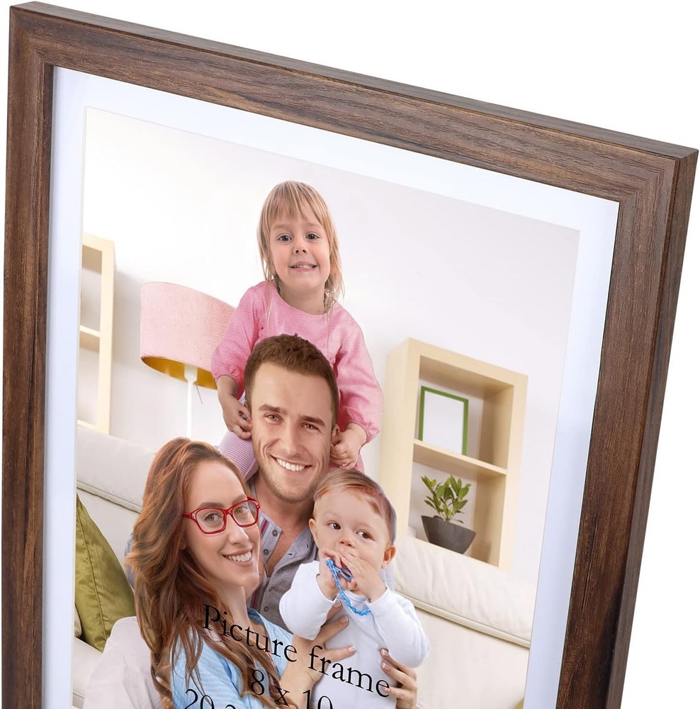 Rustic Brown 8x10 Picture Frame Set - Pack of 4