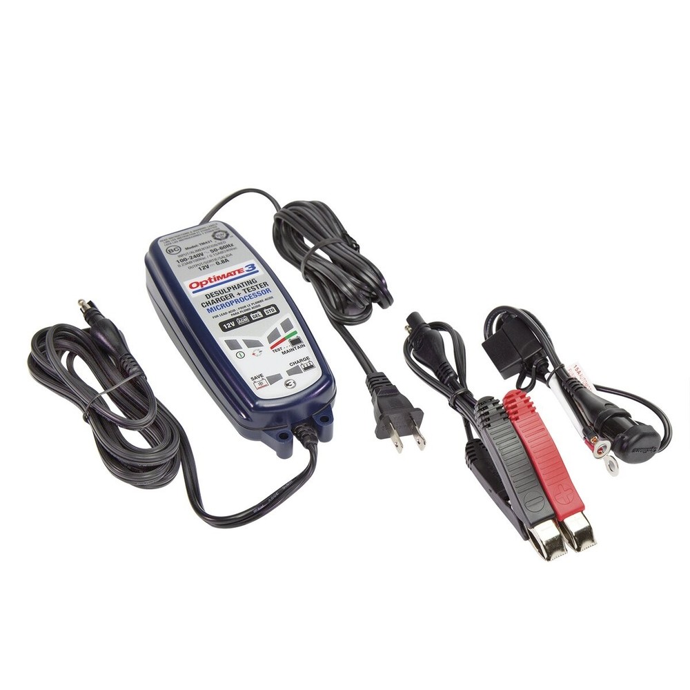 Tecmate Optimate 3 Complete 12V Battery Charger - TM-431