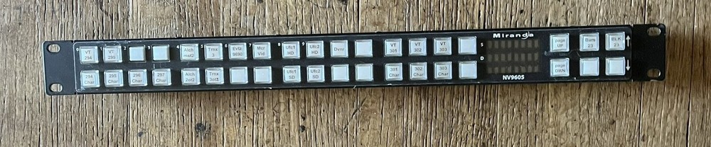 Miranda NV9605 multi mode paging control panel