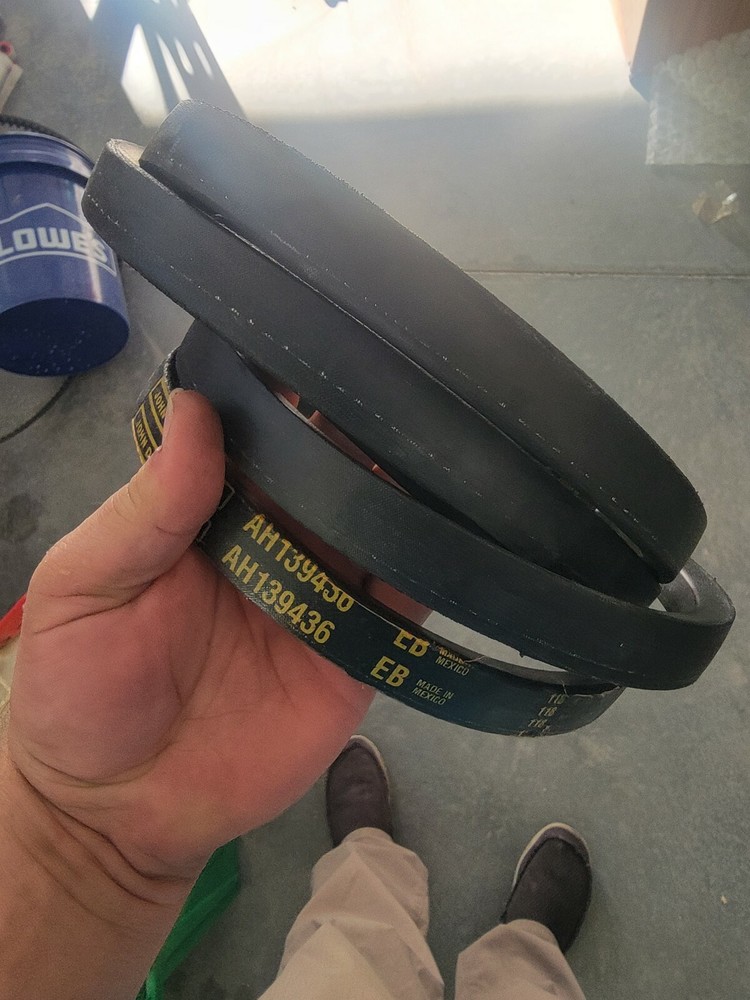 John Deere Original Equipment Belt Set #AH139436 bx318