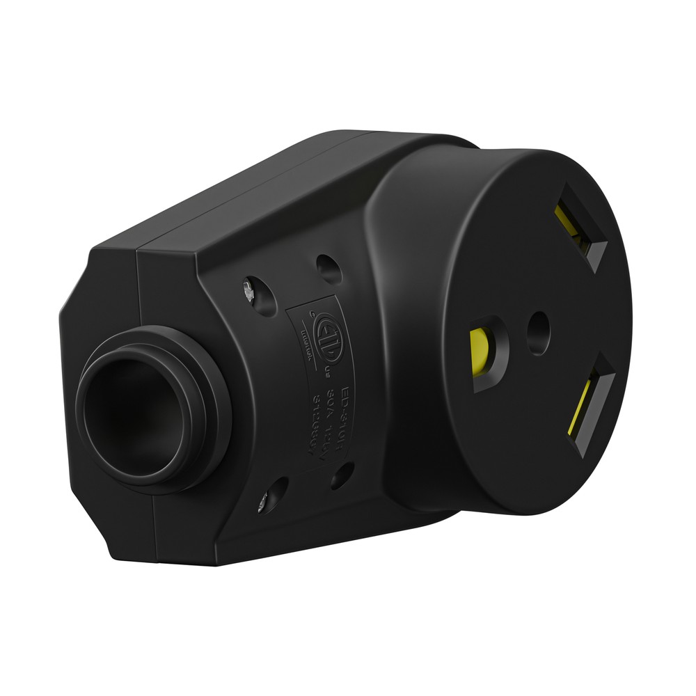 30 Amp RV Female Plug Replacement Receptacle Plug Ergonomic Grip Handle New