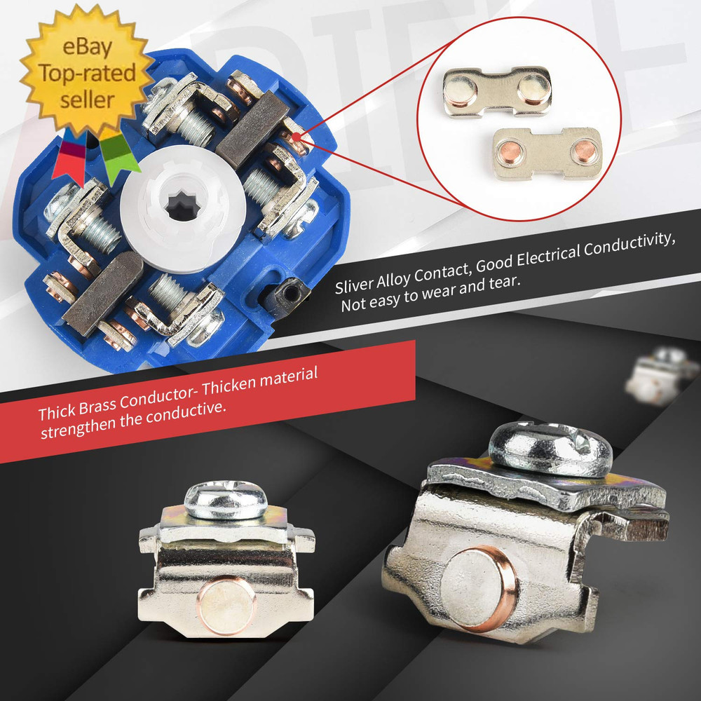 Changeover Selector Switch 3 Position 440V Universal Rotary Cam Selector (20A 8