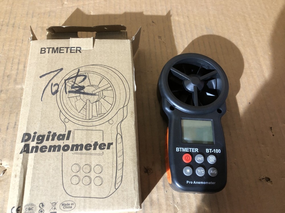 BTMETER BT-100  Anemometer w/Wireless Digital Handheld Wind READ