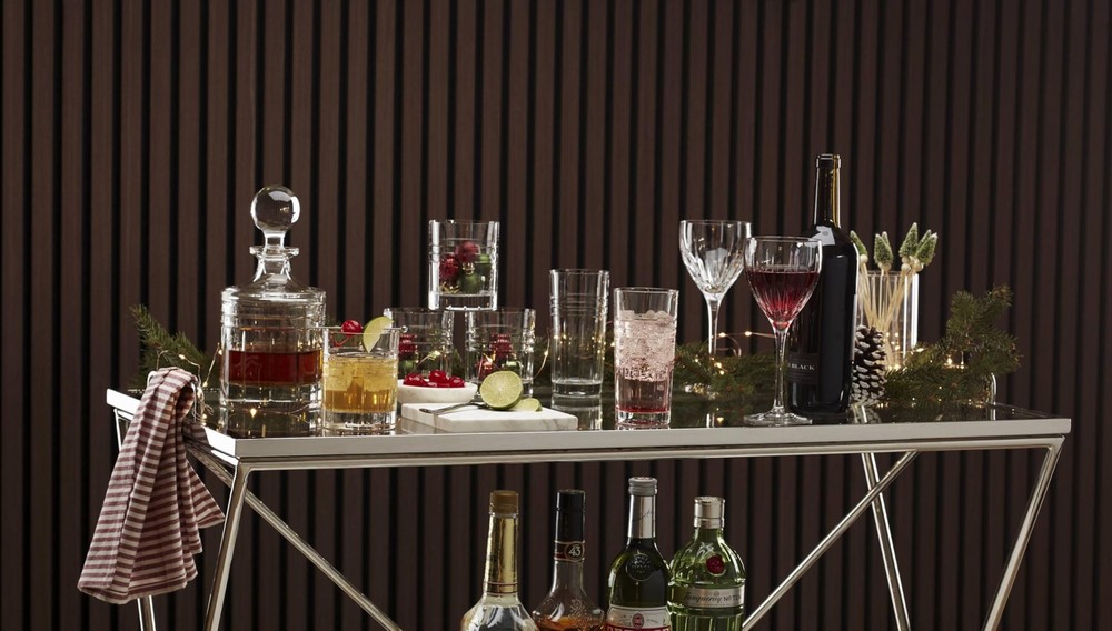 Reed & Barton Crystal Soho Square Decanter
