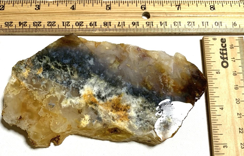 Graveyard Point Plume Agate With Copper Inclusions