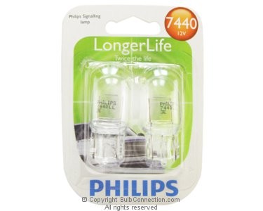 NEW Philips BC9740 Philips 7440LLB2 Auto 2-Pack 7440LLB2 12V