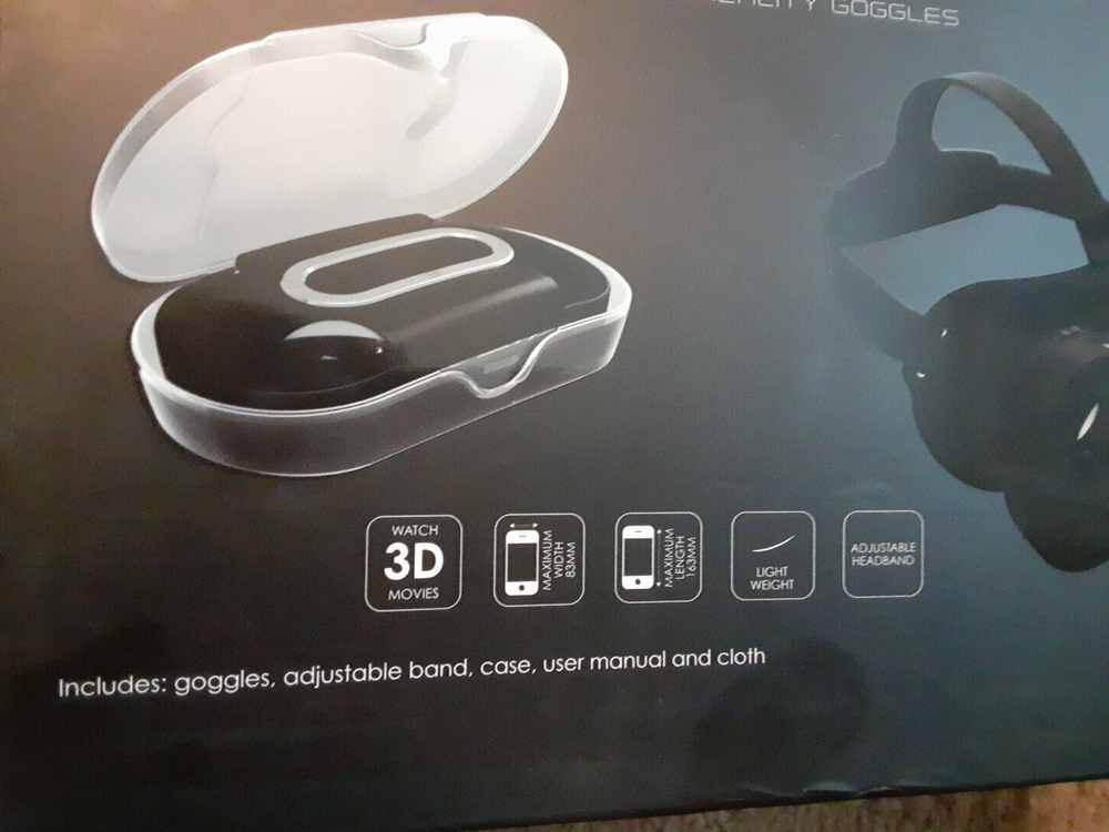 BRAHA Virtual Reality Goggles Black New In Box