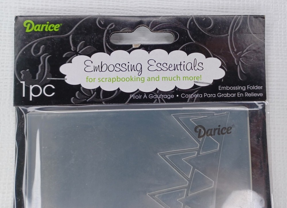 Darice Embossing Essentials Embossing Folder Bunting Scrapbooking Card Making