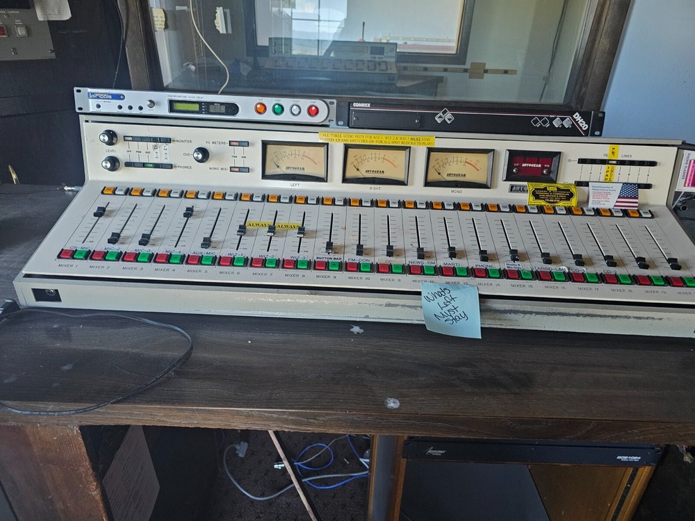 broadcast equipment mixer board