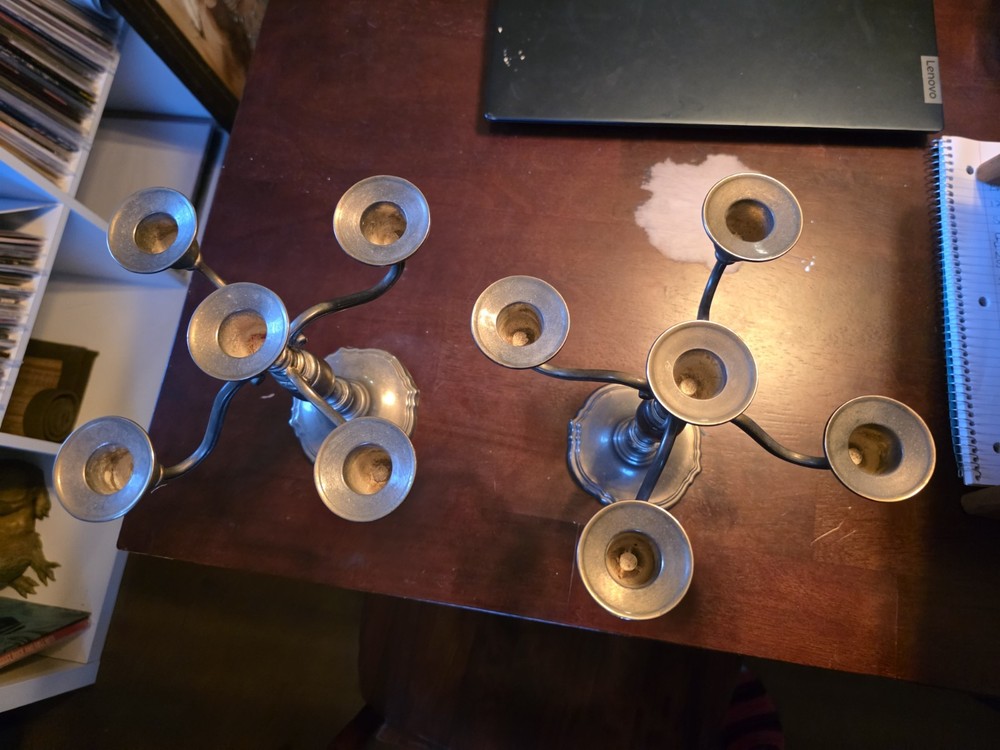 2 - Godinger Silver Art Co 5 Candle Holder