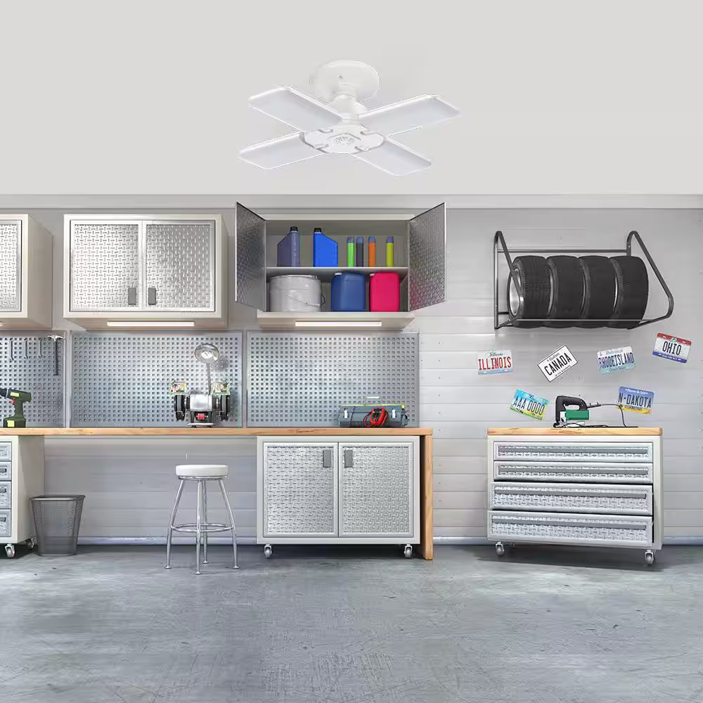 500-Watt Equivalent E26 Indoor Garage Adjustable Multi-Directional LED Light Bul