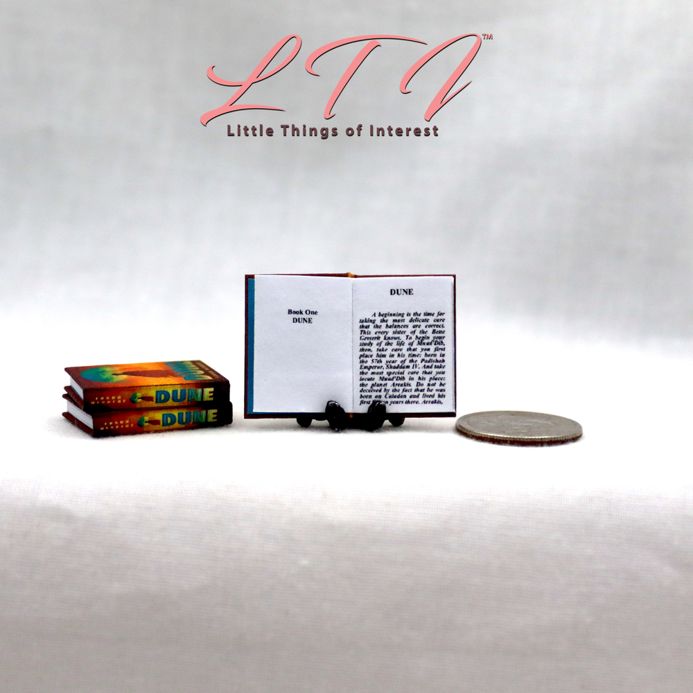 DUNE Miniature 1:12 Scale Illustrated Readable Book