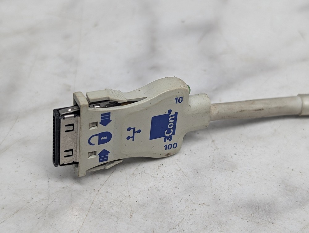 3Com 10/100 Network Interface Dongle Cable Proprietary to RJ45 Adapter