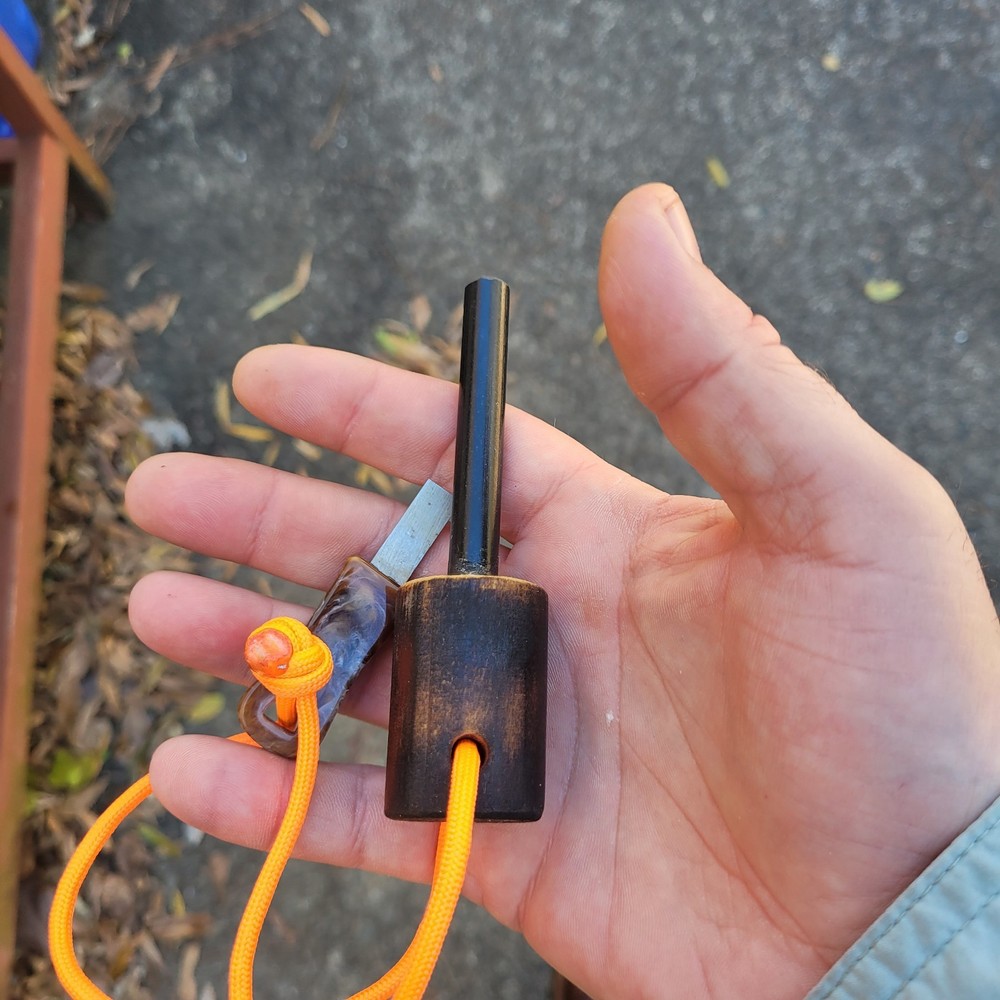 Survival Fire Starter With Custom High Speed Steel Stiker