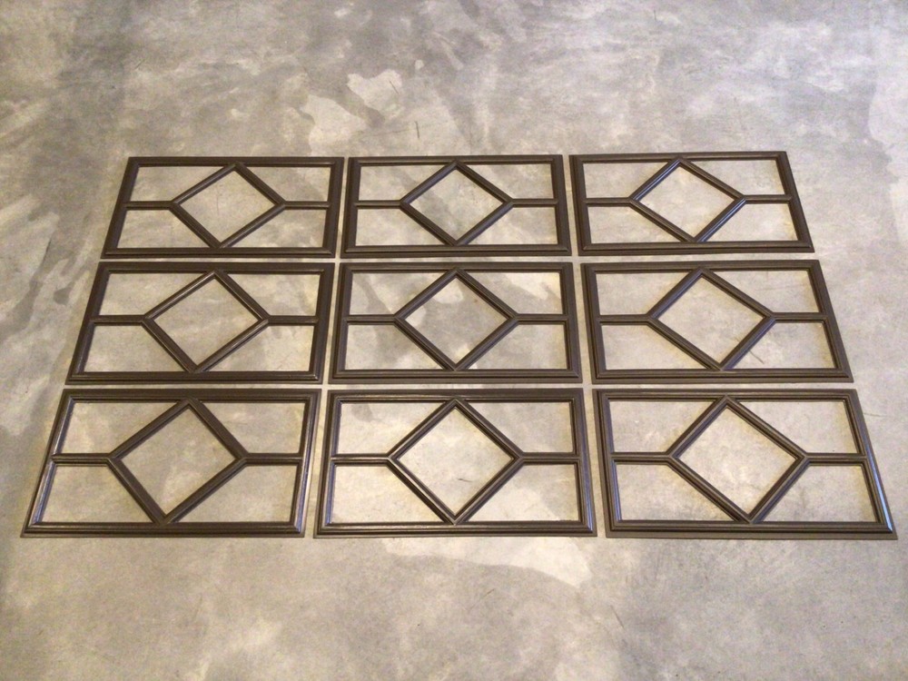 12 Amarr Waterford Replacement Insert for Short Panel Amar Garage Doors Mahogany