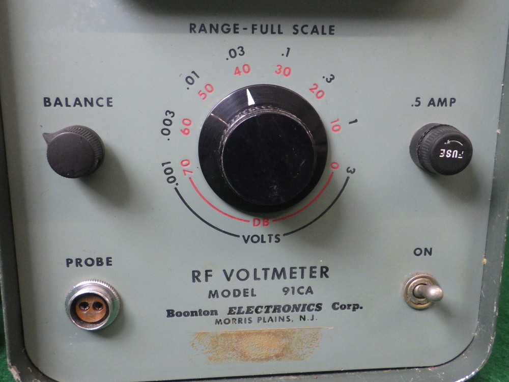 Vintage Boonton 91CA RF Voltmeter, Powers On - UNTESTED
