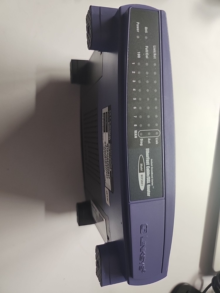 Linksys BEFSR41 EtherFast Cable/DSL Router w/Power Supply TESTED