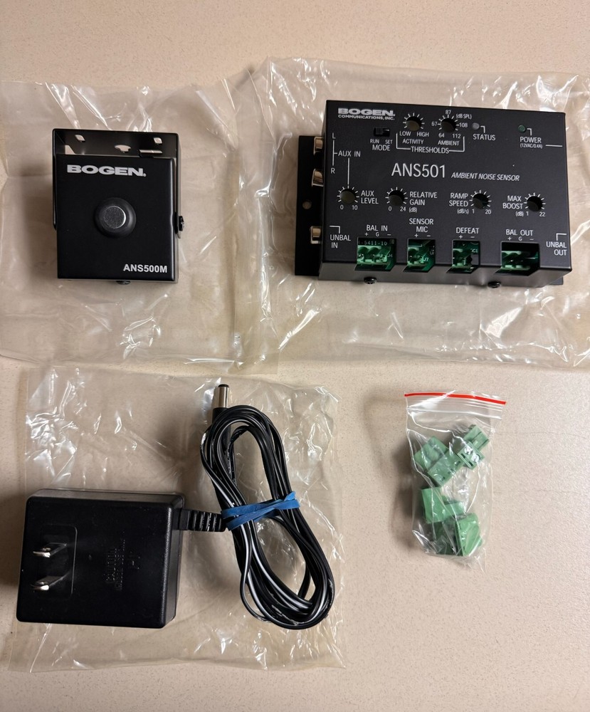 BOGEN ANS501 AMBIENT NOISE SENSOR & POWER SUPPLY