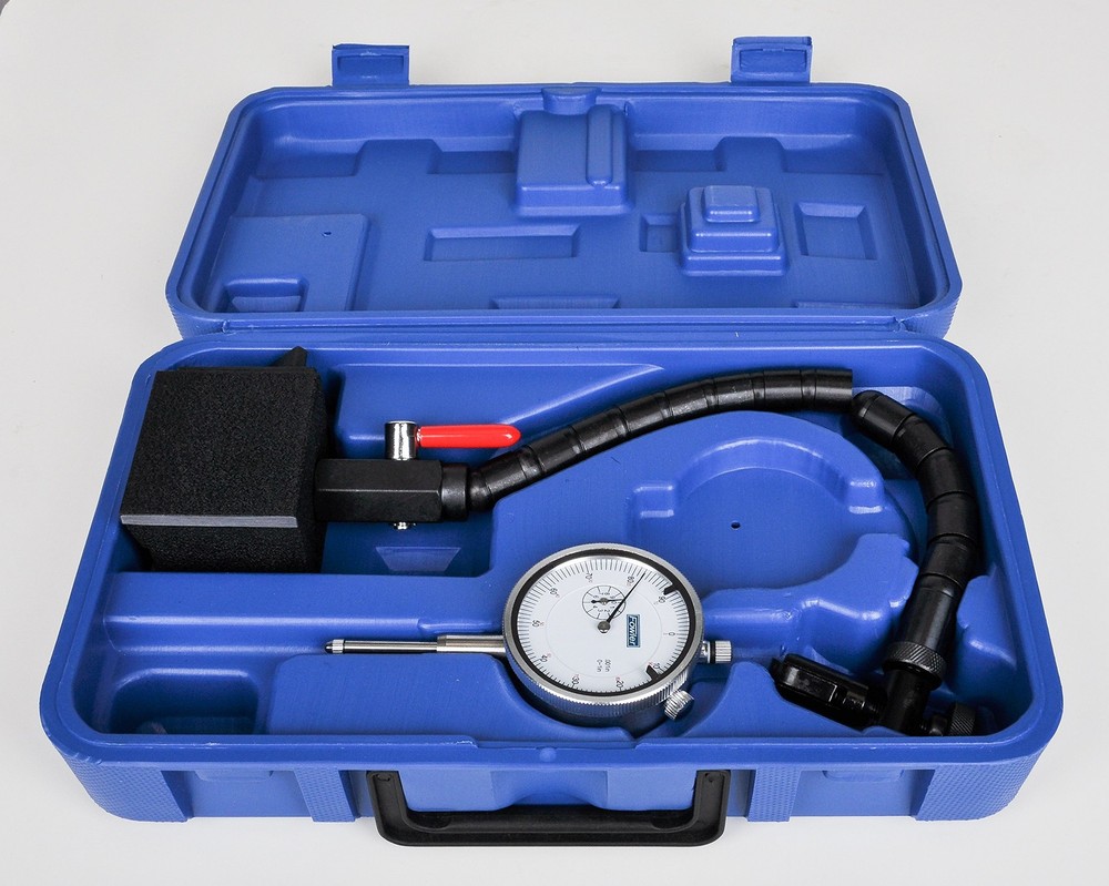 Fowler Flex Arm Magnetic Base And Indicator 85Lb Pull 0.001 Reading Dial 2.25In