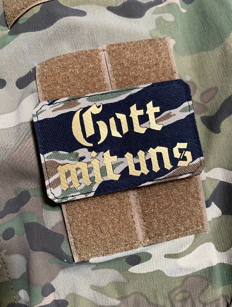 Tactical military morale patch "Gott mit uns"