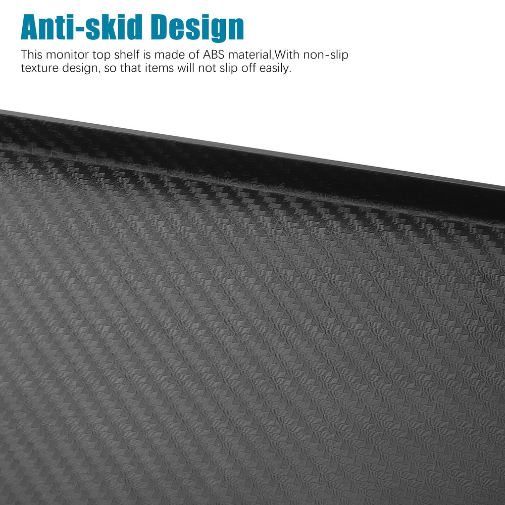 TV Computer Screen Caddy Top Shelf Desktop Stand Adjustable Storage Rack Holder