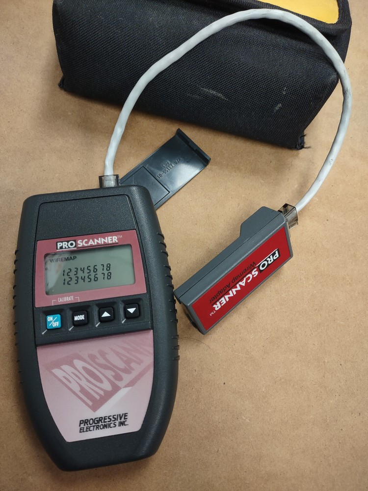 Fluke networks Microtest Microscanner Pro Cable Tester + WIREMAP adapter + case