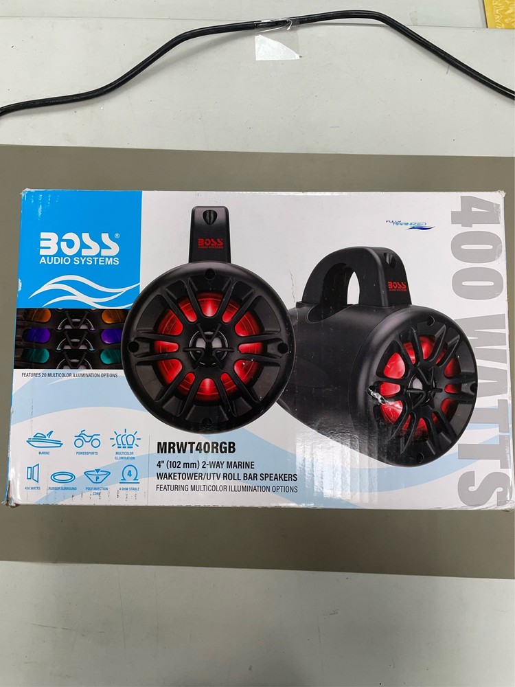 2-Way Marine Waketower/UTV Roll Bar LED Speaker System (2-Piece)