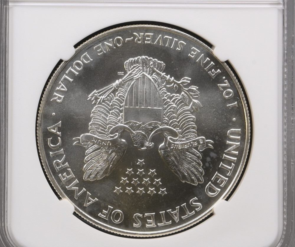 1994 $1 Silver American Eagle--NGC UNC MS67