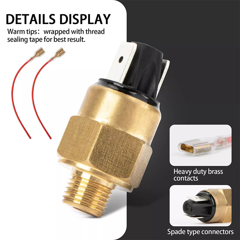 Hydraulic Brake Stop Light Switch w/ Cable Replacement Fits for Harley Davidson