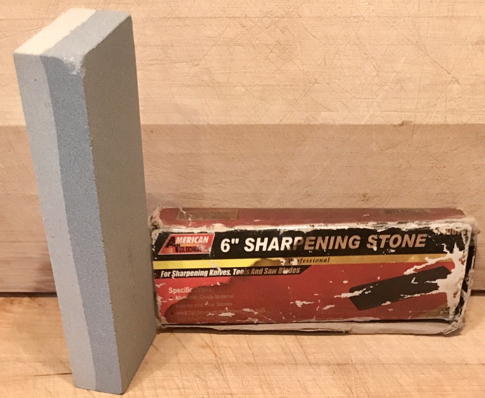 6" ALUMINUM OXIDE STONE FOR SHARPENING DUAL SAW KNIFE BLADE EDGE TOOL SHARPENER
