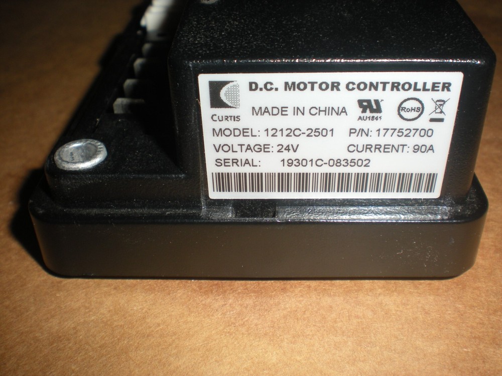 1 Curtis 1212C-2501 Dc Motor Controller 24 Volt Dc Current 90A