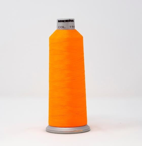 MADEIRA -Ref. 1946- Fluorescent Orange - Polyneon Embroidery Thread - 5500 yards
