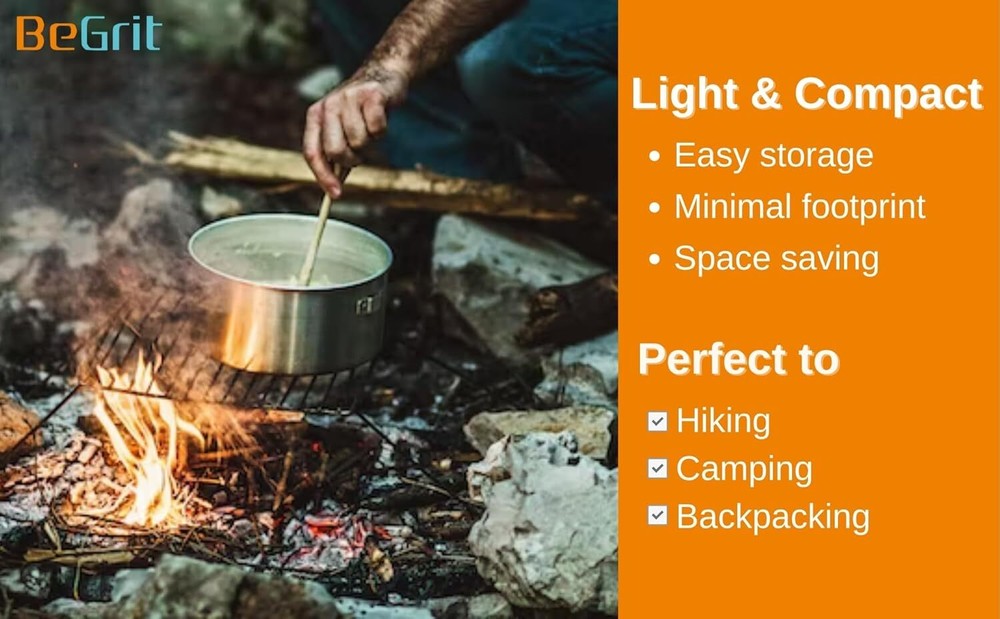 Backpacking camping cookware mini picnic camping pots and pans set