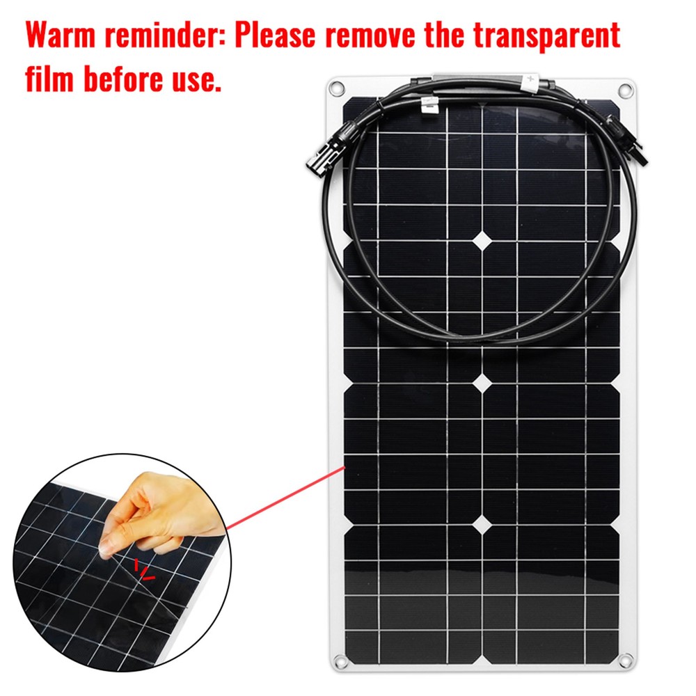 SOECOPO 10000W Peak Solar System Kit Flexible Panel 100A Controller 12V 110/220V