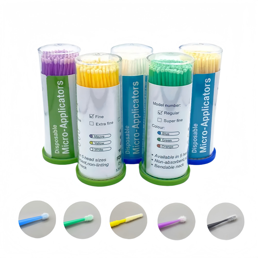 Dental Disposable Micro Applicator Brush Microbrushes Bendable Soft Brush Tips